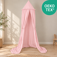 Kinderzimmer Baldachin 260cm – 100% Baumwolle