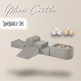 "Mini Castle" Indoor Spielplatz-Set mit Mini-Bällebad & 100 Bällen