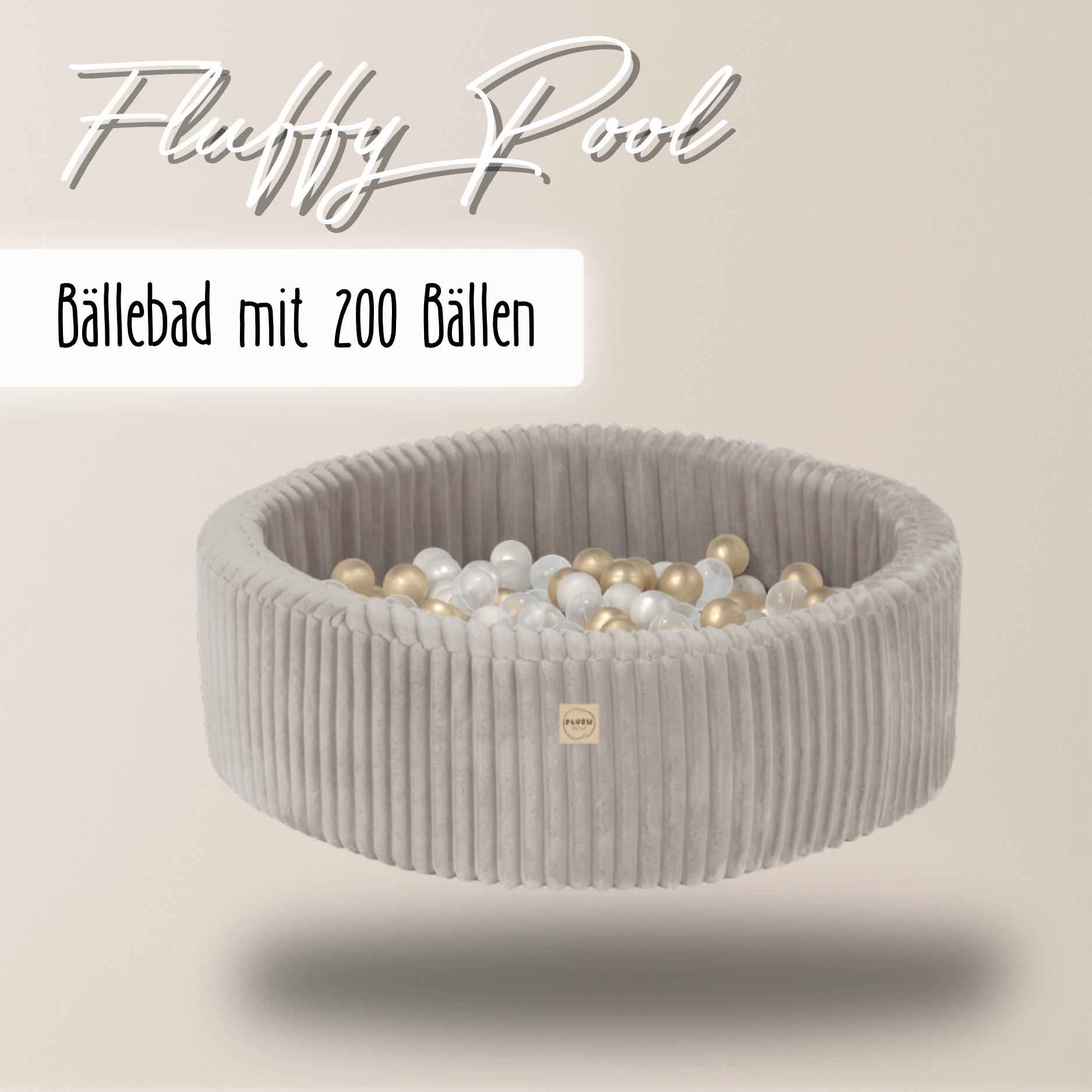 "Fluffy Pool" Bällebad 90x30cm mit 200 Bällen