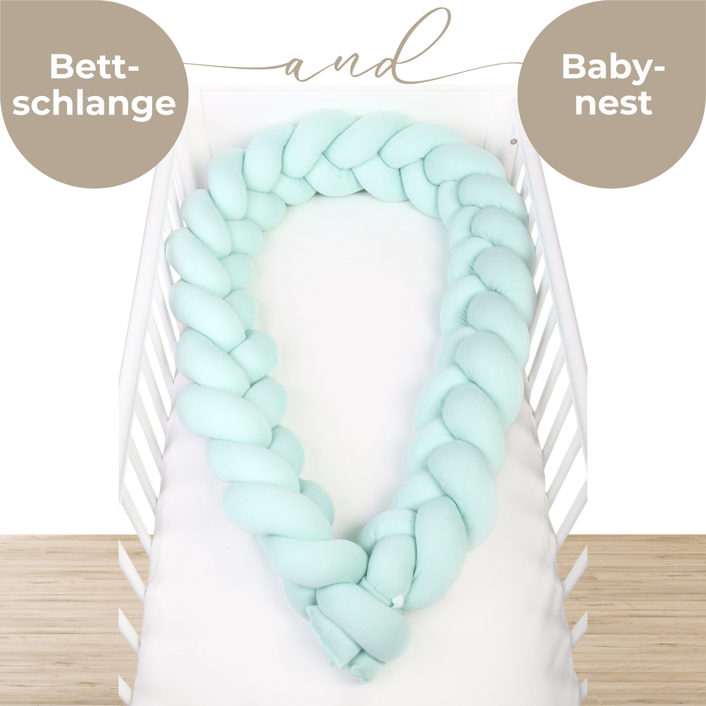 YappyGum - Bettschlange & Babynest 240cm