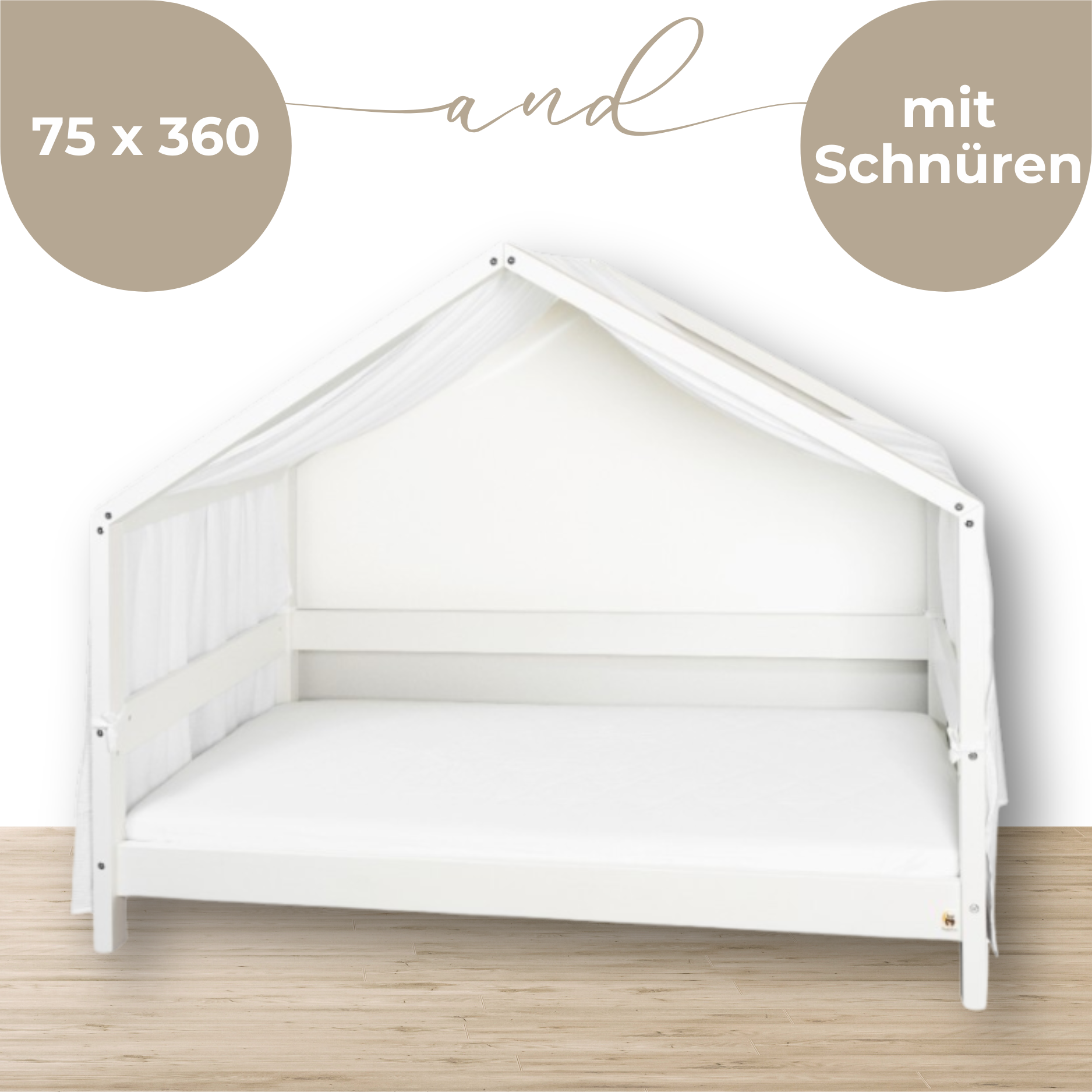 YappyMuslin - Hausbett-Vorhänge