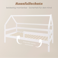 YappySole MAXI – Hausbett 200x90cm mit Rausfallschutz und 2 Schubladen