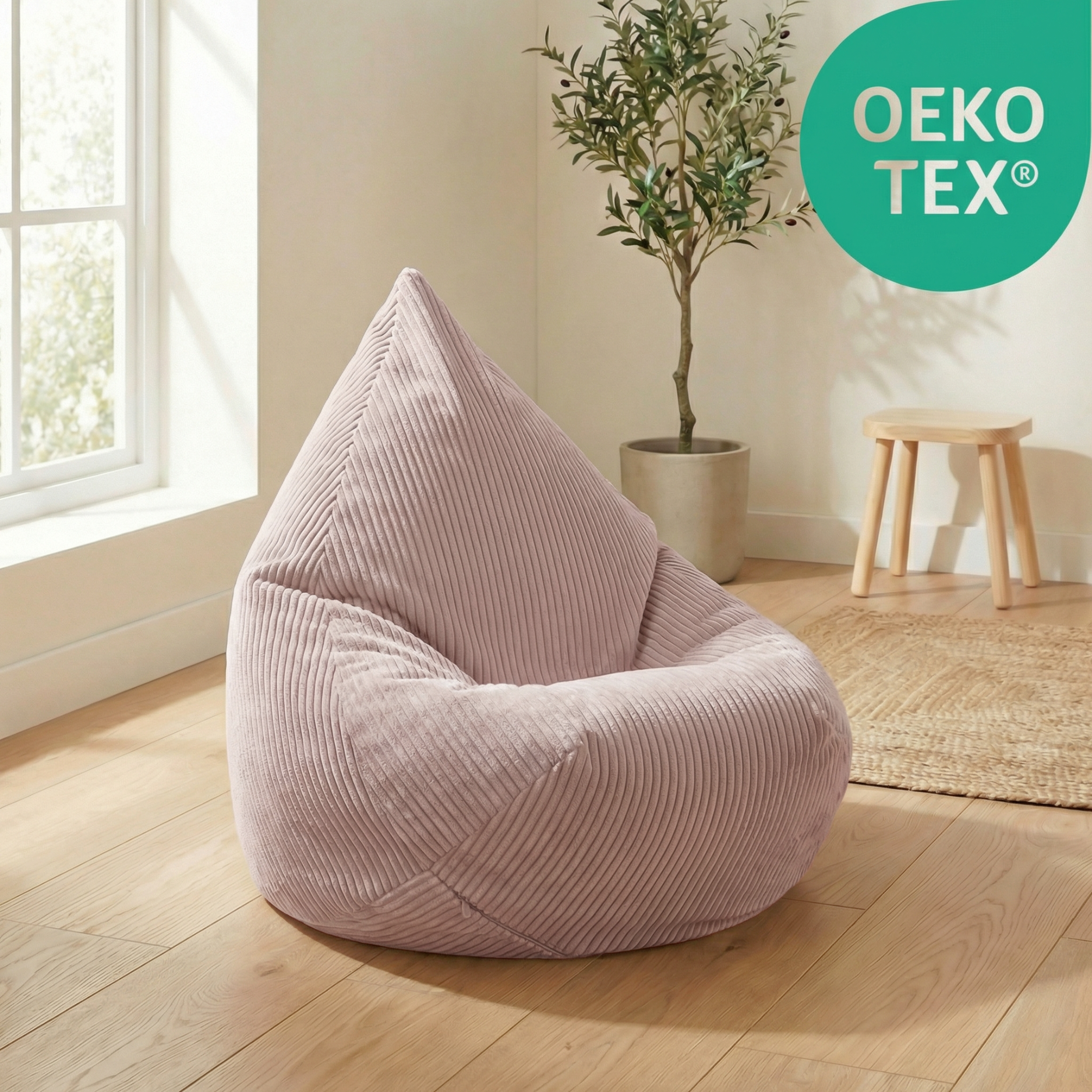 "Cozy Cloud" Kinder-Sitzsack 80x85cm mit EPS Perlen