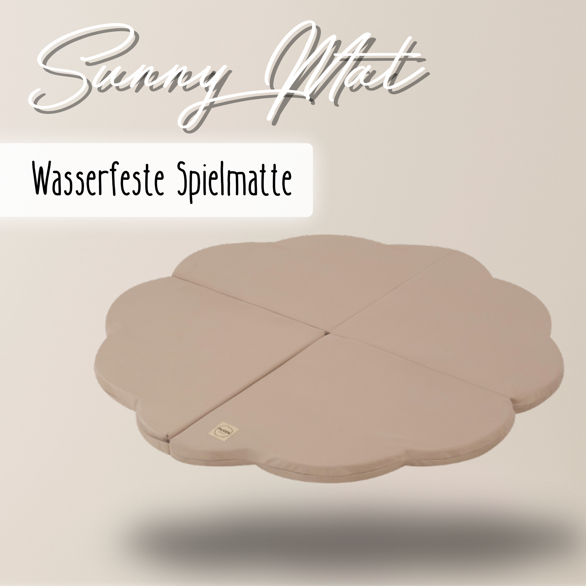 "Sunny Bloom" wasserfeste Spielmatte 115x115x5cm