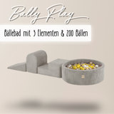 "Bally Play" Bällebad 90x30cm mit 3 Bauelementen & 200 Bällen