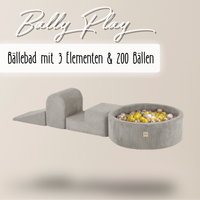 "Bally Play" Bällebad 90x30cm mit 3 Bauelementen & 200 Bällen