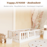 YappyCasa JUNIOR - Bodenbett 160x80cm mit Tür & Sicherheitsleiste