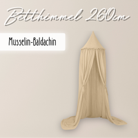 Kinderzimmer-Baldachin 260cm - 100% Musselin-Baumwolle