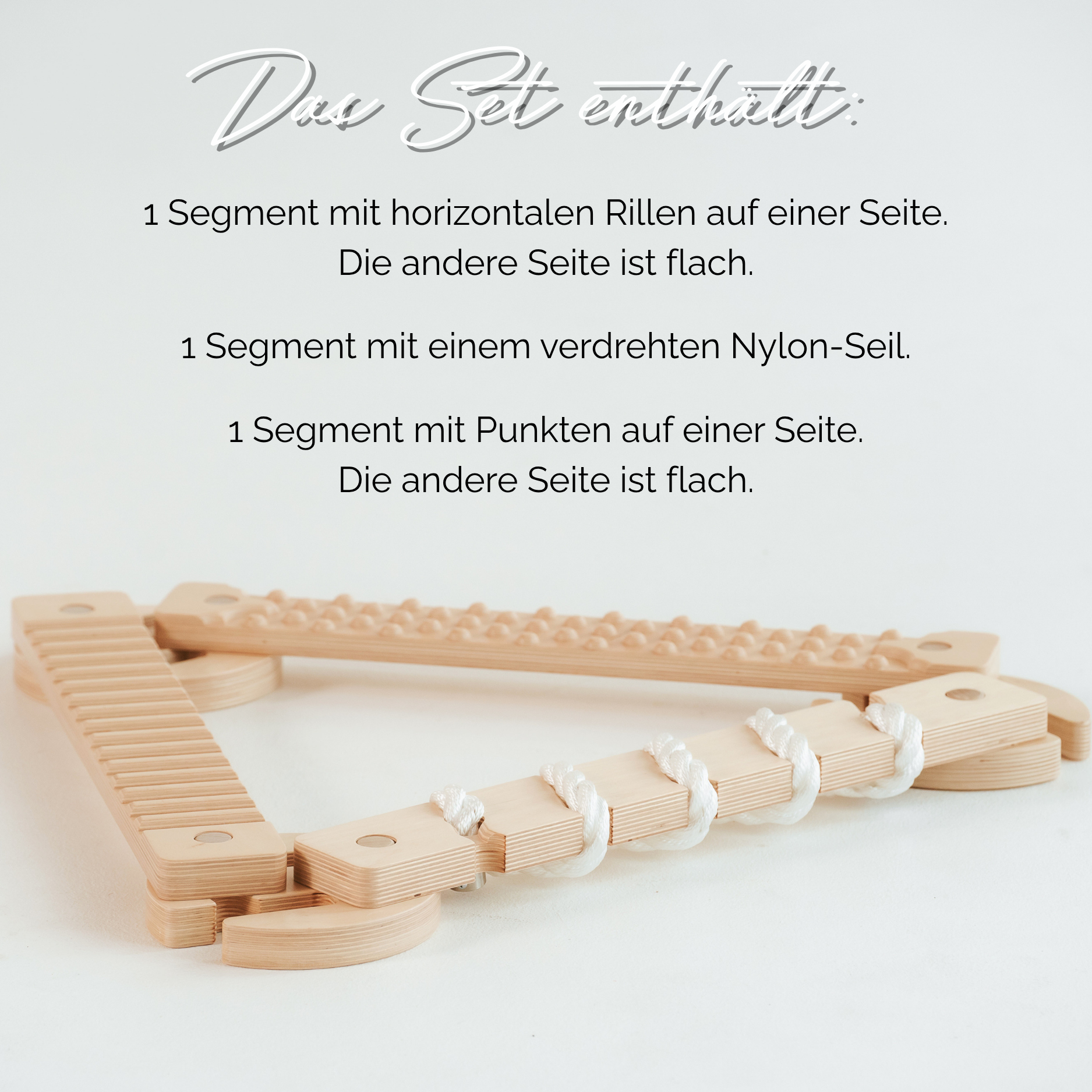 TipiToo® – Schwebebalken Set aus Holz mit 3 Elementen