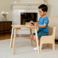 Tulla® Kindertisch – Mitwachsender Montessori Tisch aus Holz