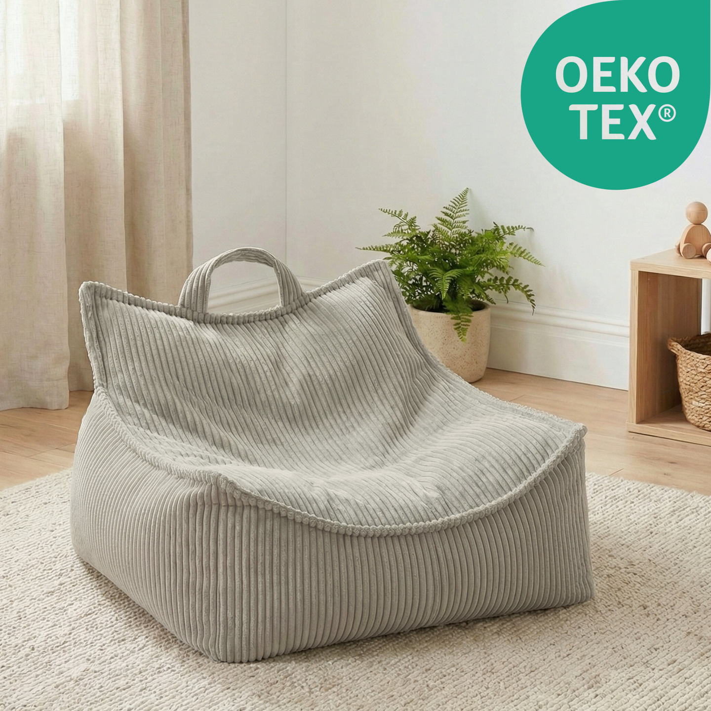 "Puffy Nest" Kinder-Sitzsack 67x77x50cm mit Schaumstoff-Füllung