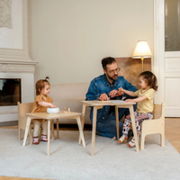 Tulla® Kindertisch – Mitwachsender Montessori Tisch aus Holz