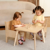 Tulla® Kindertisch – Mitwachsender Montessori Tisch aus Holz