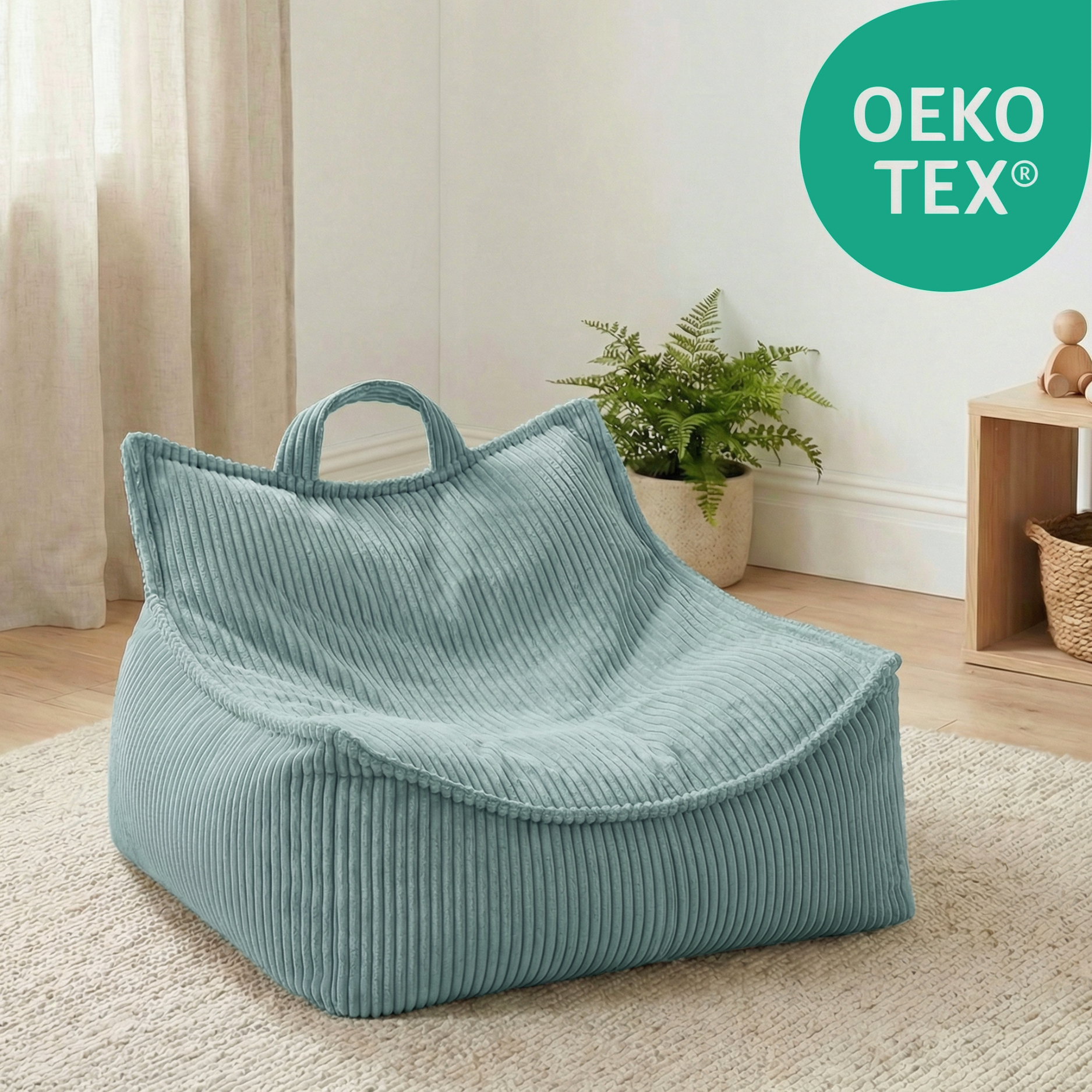 "Puffy Nest" Kinder-Sitzsack 67x77x50cm mit Schaumstoff-Füllung