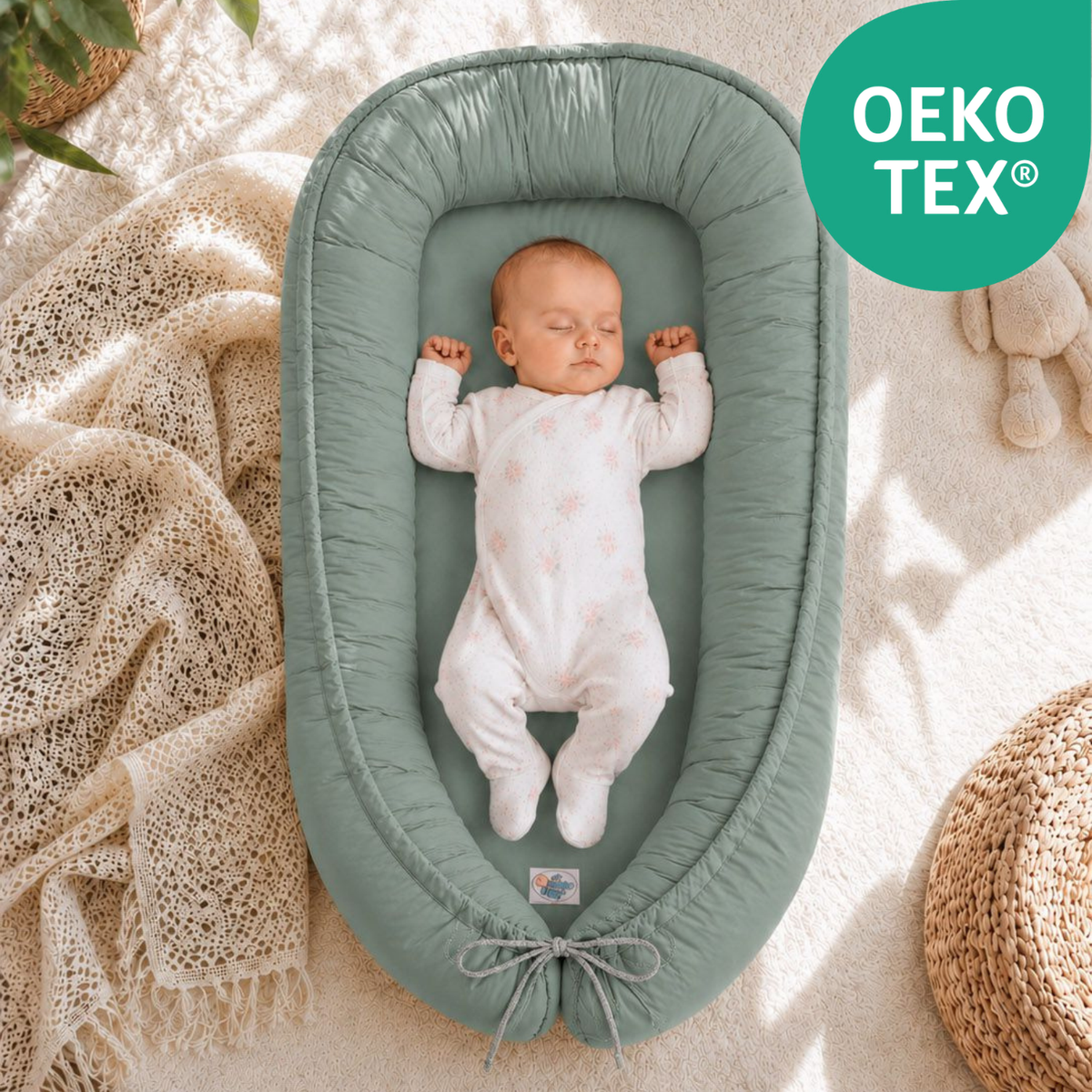 wendbares Babynest Classic - 100% Baumwolle