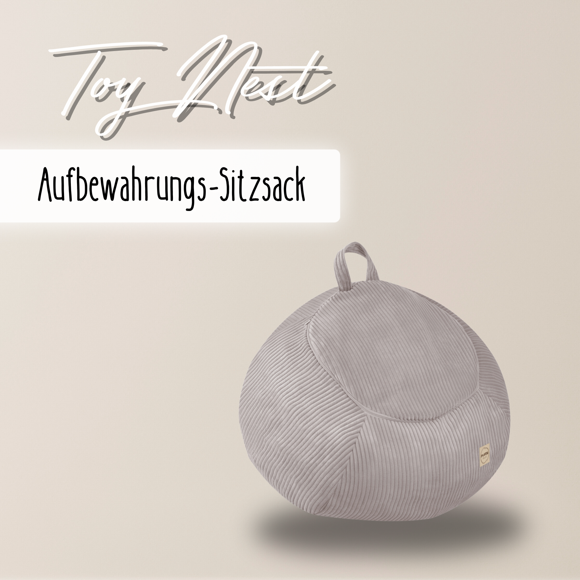 "Toy Nest" befüllbarer Aufbewahrungs-Sitzsack 82x50cm