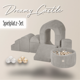 "Dreamy Castle" Indoor Spielplatz-Set mit kleinem Bällebad & 150 Bällen