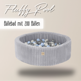 "Fluffy Pool" Bällebad 90x30cm mit 200 Bällen