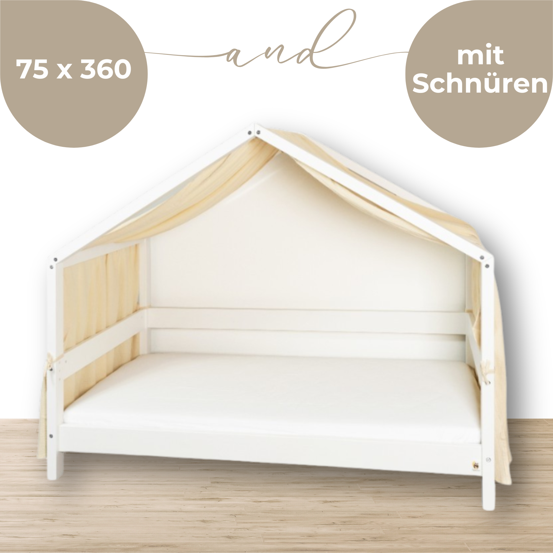 YappyMuslin - Hausbett-Vorhänge