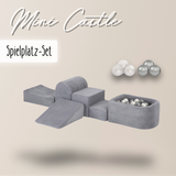 "Mini Castle" Indoor Spielplatz-Set mit Mini-Bällebad & 100 Bällen