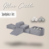 "Mini Castle" Indoor Spielplatz-Set mit Mini-Bällebad & 100 Bällen