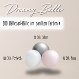 "Dreamy Balls" 200 Bällebad-Bälle im sanften Farbmix, CE-zertifiziert