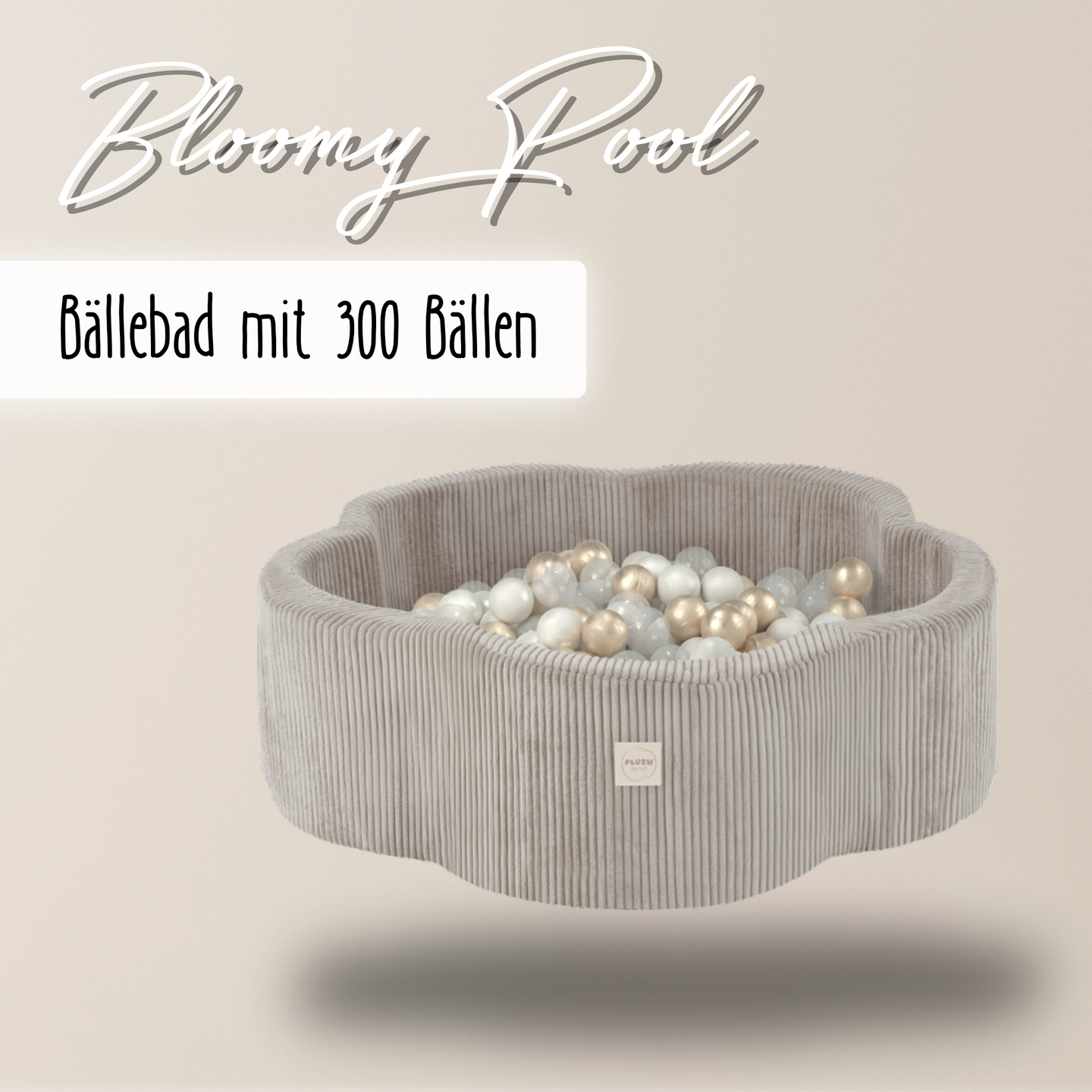 "Bloomy Pool" Bällebad 95x30 cm, mit 300 Bällen