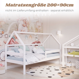 YappySole MAXI – Hausbett 200x90cm mit Rausfallschutz und 2 Schubladen