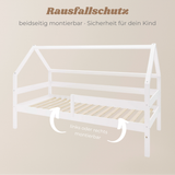 Yappy MAXI – Hausbett 200x90cm mit Rausfallschutz und 2 Schubladen