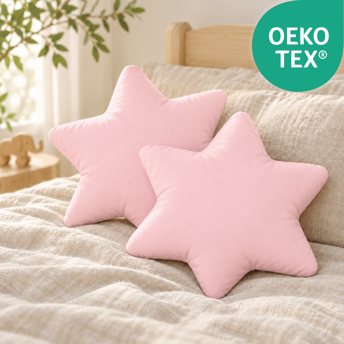 2er-Set Sternenkissen 40cm – 100% Baumwolle