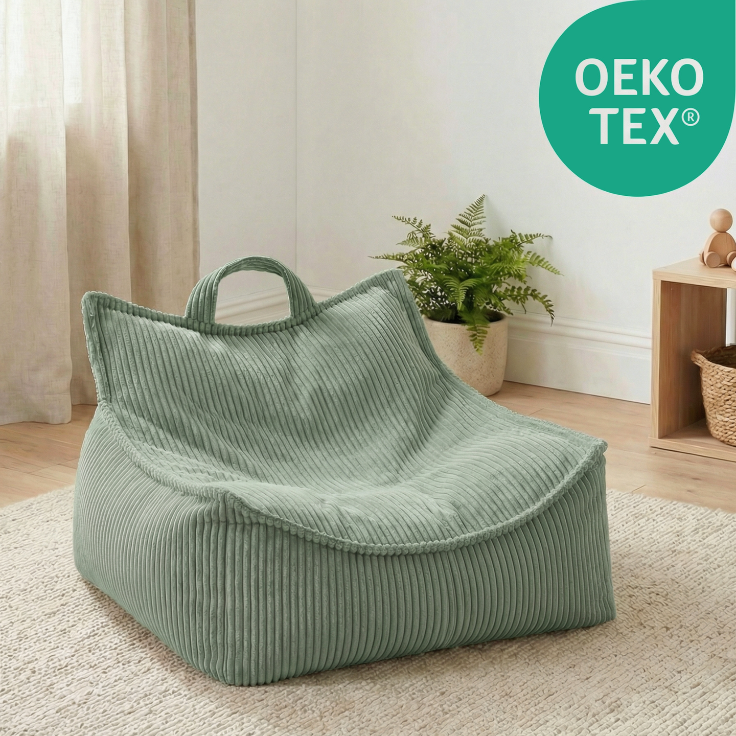 "Puffy Nest" Kinder-Sitzsack 67x77x50cm mit Schaumstoff-Füllung