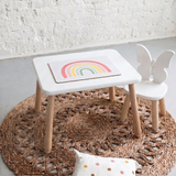 Solo Set "Butterfly" - Kindertisch & Stuhl aus massivem Buchenholz