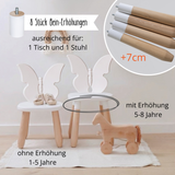 Solo Set "Butterfly" - Kindertisch & Stuhl aus massivem Buchenholz