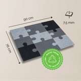 Filz-Puzzlematte aus recyceltem Material, 50x50 & 90x76cm