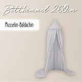 Kinderzimmer-Baldachin 260cm - 100% Musselin-Baumwolle