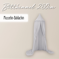 Kinderzimmer-Baldachin 260cm - 100% Musselin-Baumwolle