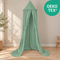 Kinderzimmer Baldachin 260cm – 100% Baumwolle