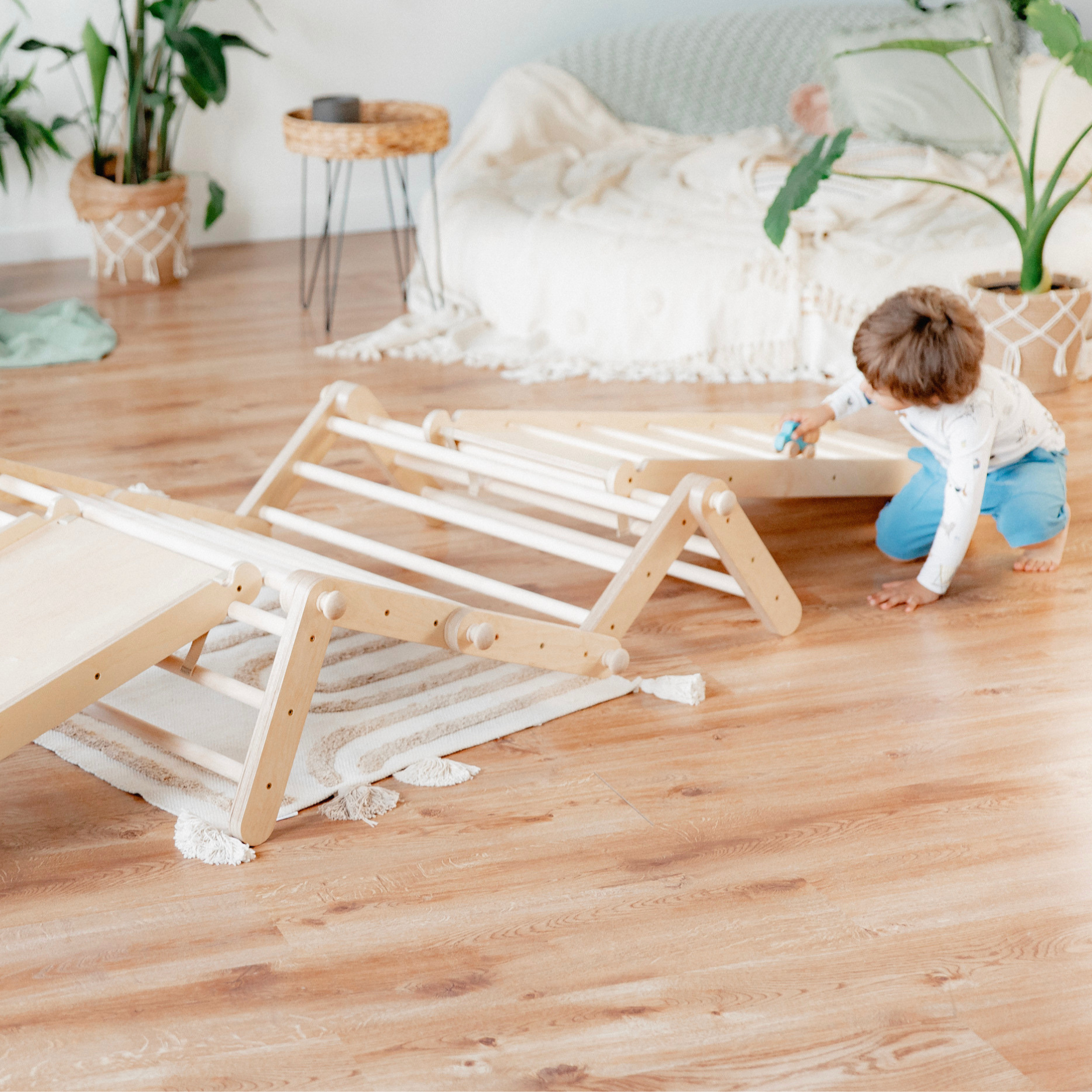 Rutsch- & Kletterrampe – Erweiterung für Klettergerüste & Spielwürfel