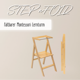 STEP’n’FOLD® – Faltbarer Montessori Lernturm mit verstellbarer Höhe