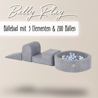 "Bally Play" Bällebad 90x30cm mit 3 Bauelementen & 200 Bällen