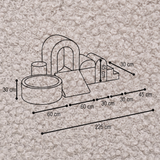 "Woolly Castle" Indoor Spielplatz Set mit kleinem Bällebad & 150 Bällen