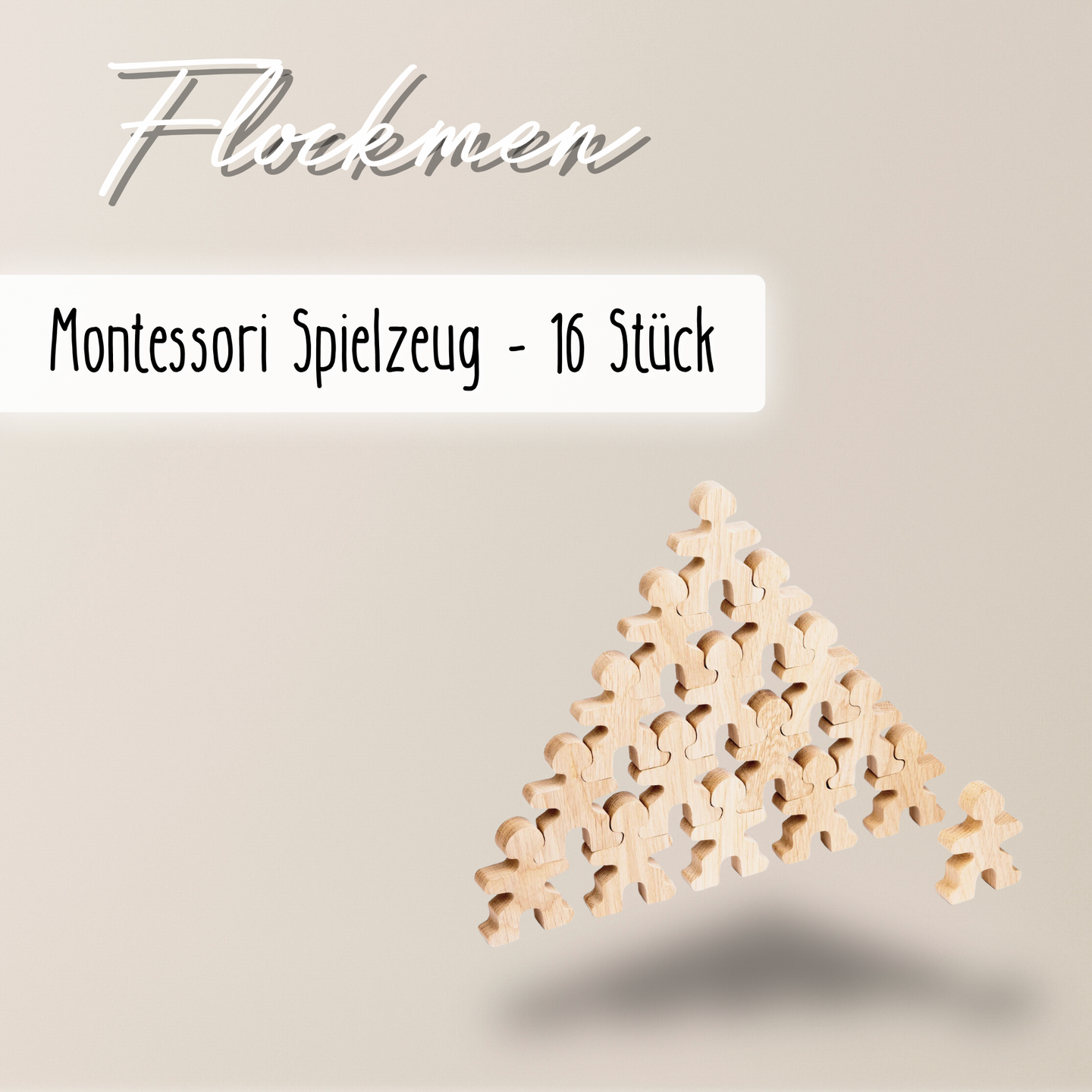 Flockmen® – Montessori Holzfiguren für kreatives Spielen
