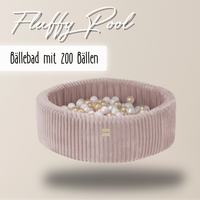 "Fluffy Pool" Bällebad 90x30cm mit 200 Bällen