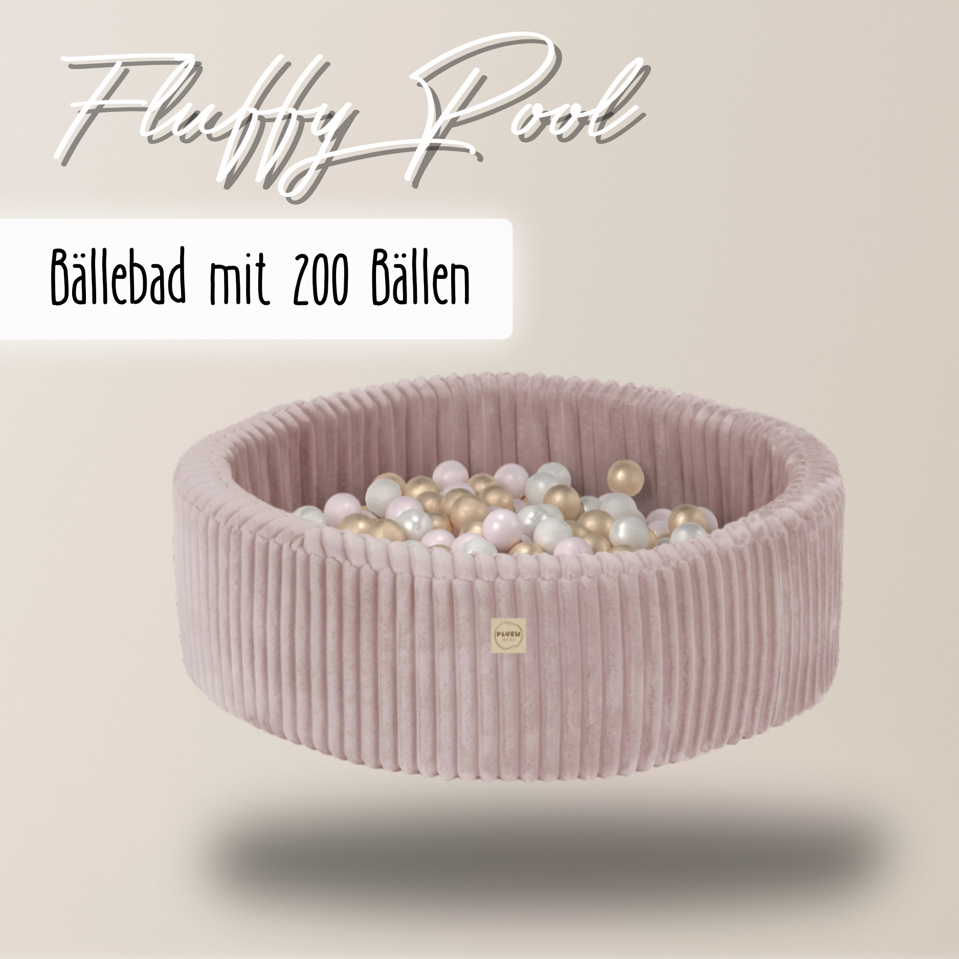 "Fluffy Pool" Bällebad 90x30cm mit 200 Bällen