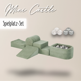 "Mini Castle" Indoor Spielplatz-Set mit Mini-Bällebad & 100 Bällen