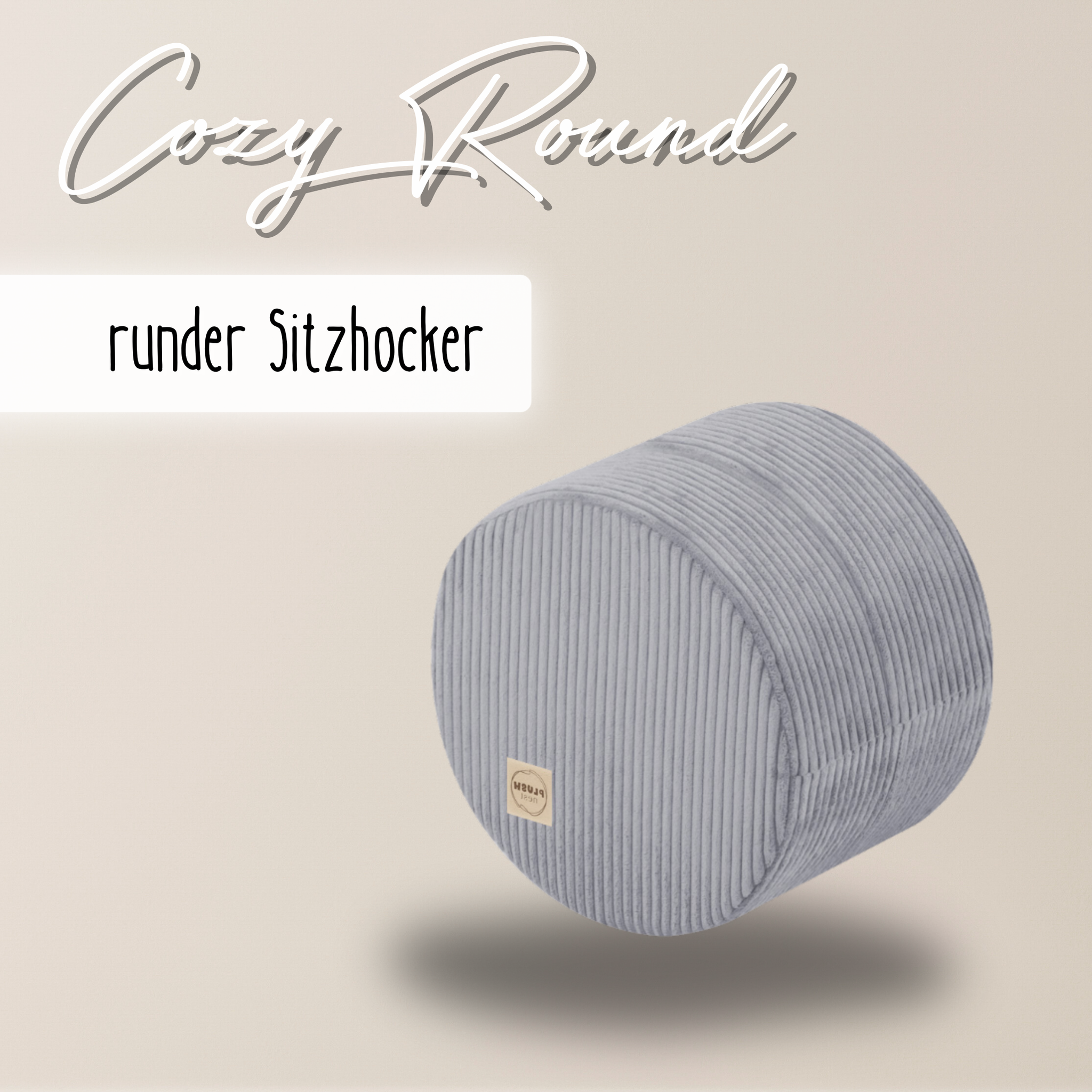 "Cozy Round" Sitzhocker 40x30cm
