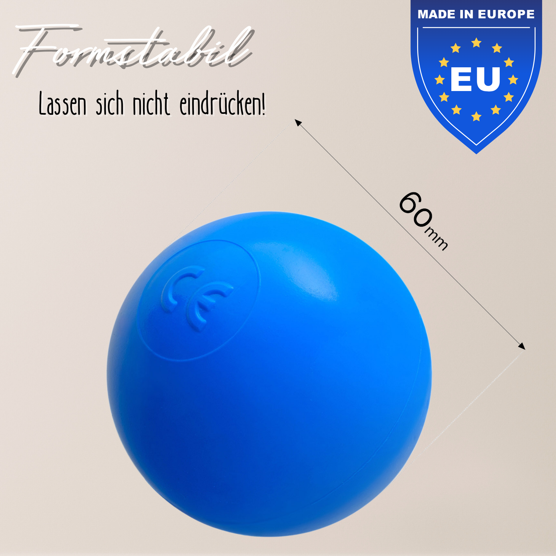 "Pure Balls" 200 einfärbige Bällebad-Bälle, CE-zertifiziert