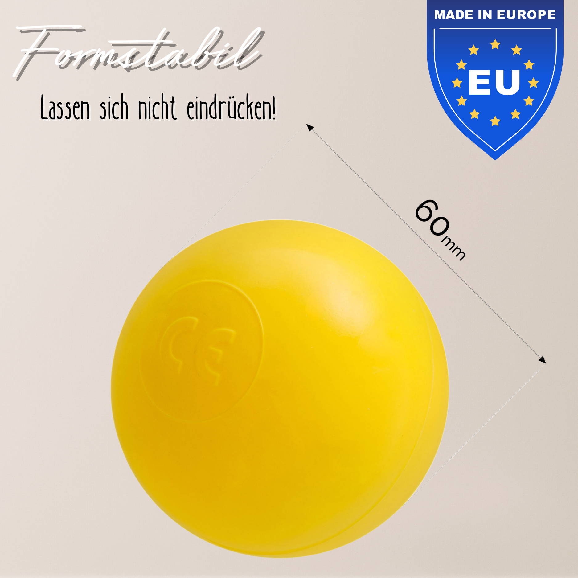 "Pure Balls" 200 einfärbige Bällebad-Bälle, CE-zertifiziert