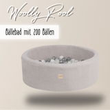 "Woolly Pool" Bällebad 90x30 cm, mit 200 Bällen