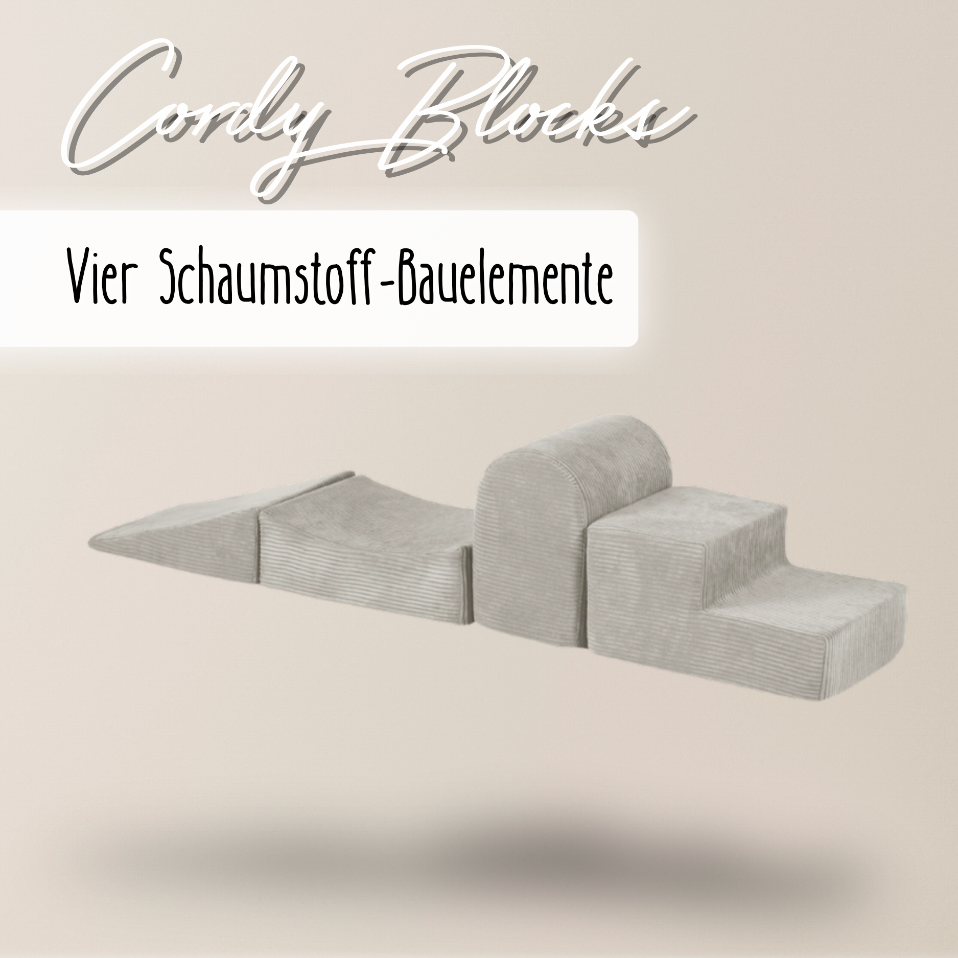 "Cordy Blocks" 4 Schaumstoff-Bauelemente
